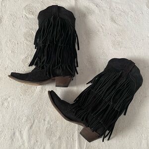 TANNER MARK Western Fringe Boots